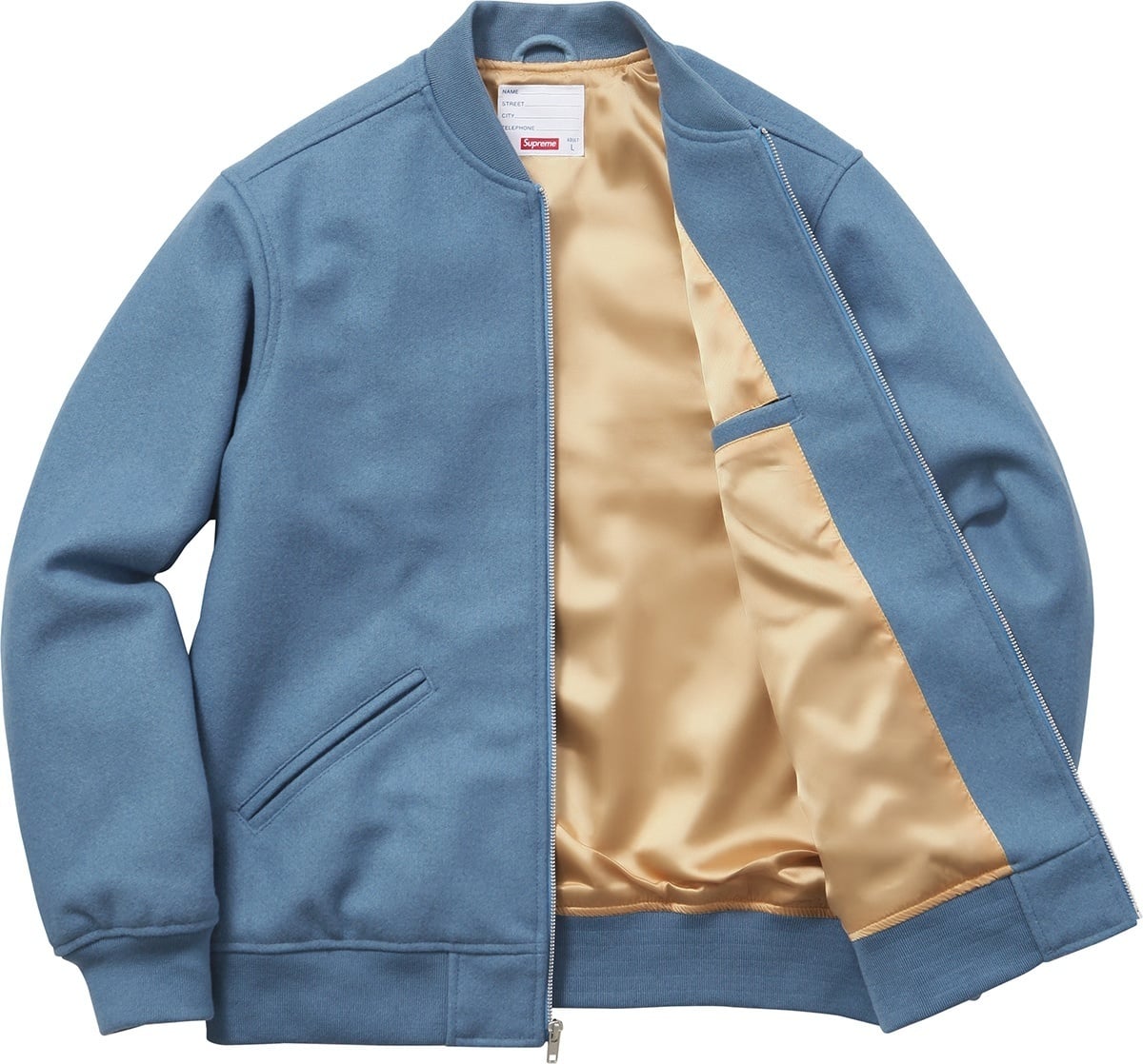 Old English Zip Varsity Jacket view 4